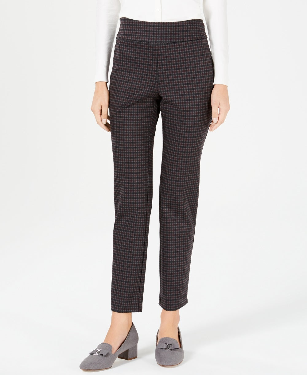 Calça feminina Charter Club Petite Pull-On, marrom, tamanho 14 Petite