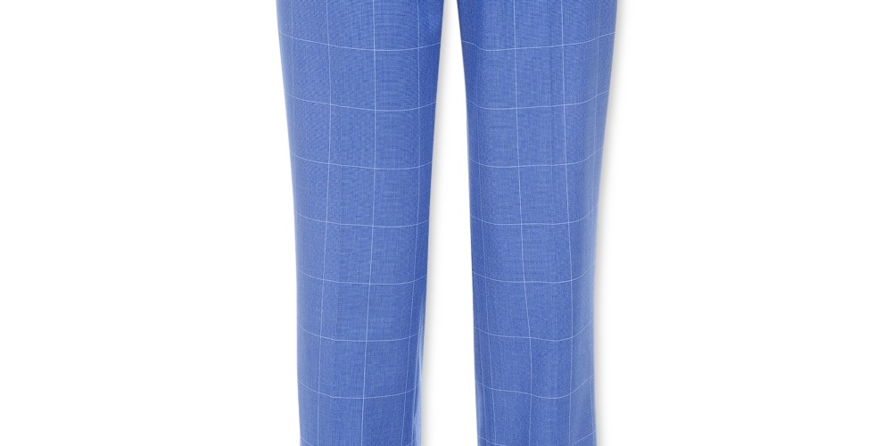 Calça de terno Tommy Hilfiger Big Boy's Stretch Windowpane azul tamanho 14