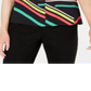 Blusa feminina sem mangas com decote em V Bar III, preta, tamanho extragrande
