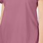 Karen Scott Blusa Feminina com Mangas Flutter e Acabamento em Basketweave Rosa Tamanho X P
