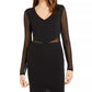 Vestido Mini Illusion Scuba Teeze Me Feminino Júnior Preto Tamanho 9