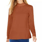 Blusa Calvin Klein Feminina Gola Alta Manga Longa Marrom Tamanho XG