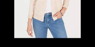 Cardigan feminino Charter Club Petite Texturizado Rosa Tamanho - PS