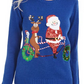 Karen Scott Suéter Feminino Holiday Bicycle Azul Tamanho Grande