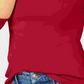 Camiseta feminina de manga comprida Charter Club Pima Cotton, vermelha, tamanho médio