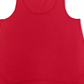 Regata feminina estilo &amp; co com bainha de lenço vermelha, tamanho pequeno