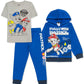Conjunto de 3 peças de moletom com capuz e calça de moletom da Patrulha Canina da Nickelodeon para meninos, tamanho 7, azul