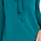 Charter Club Top feminino com amarração, verde, tamanho médio