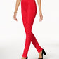 Calça skinny feminina INC International Concepts com zíper e detalhe vermelho, tamanho 12 Petite