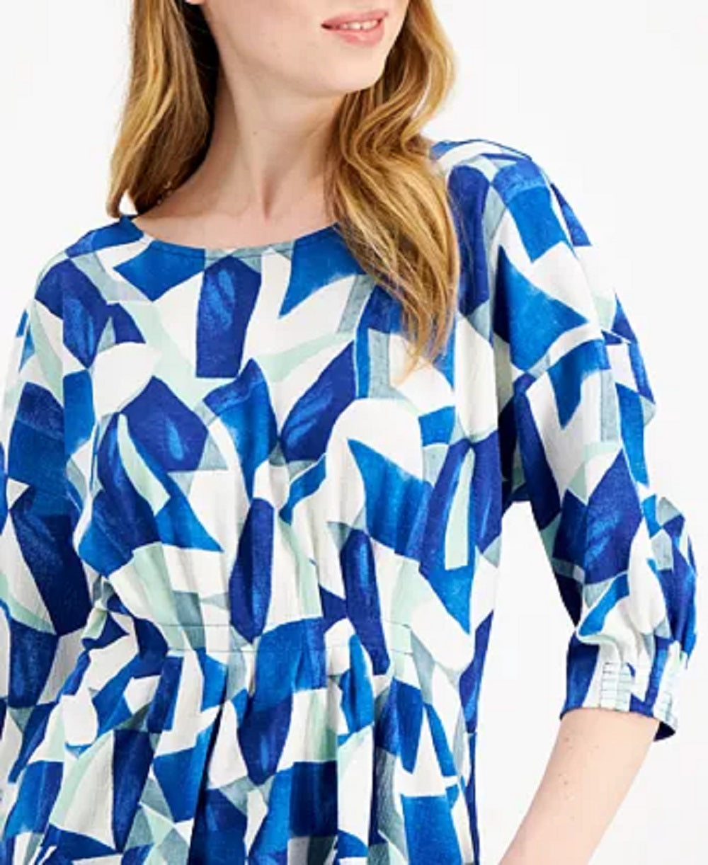 Top Alfani Feminino Cintado Frente Azul Marinho Tamanho X-G