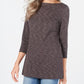 Karen Scott Blusa Feminina Gola Canoa Space Dyed Cinza Tamanho Médio