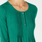 Blusa feminina de manga comprida com pregas estilo &amp; co verde brilhante tamanho extragrande