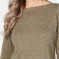 Karen Scott Blusa Feminina Gola Alta Tingida Verde Tamanho Médio