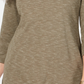 Karen Scott Blusa Feminina Gola Alta Tingida Verde Tamanho Médio