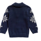 Cardigan infantil floco de neve para meninos First Impressions, azul, tamanho 0-3 meses
