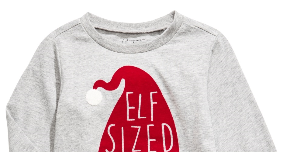Camiseta infantil First Impressions Baby Boy Elf cinza tamanho 3-6 meses