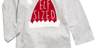 Camiseta infantil First Impressions Baby Boy Elf cinza tamanho 3-6 meses