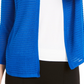 Cardigan texturizado com nervuras otomanas Alfani feminino, azul, tamanho XX-G