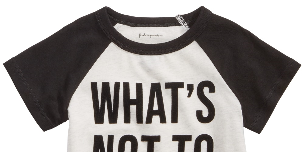 Camiseta infantil estampada com amor First Impressions para meninos, tamanho 12