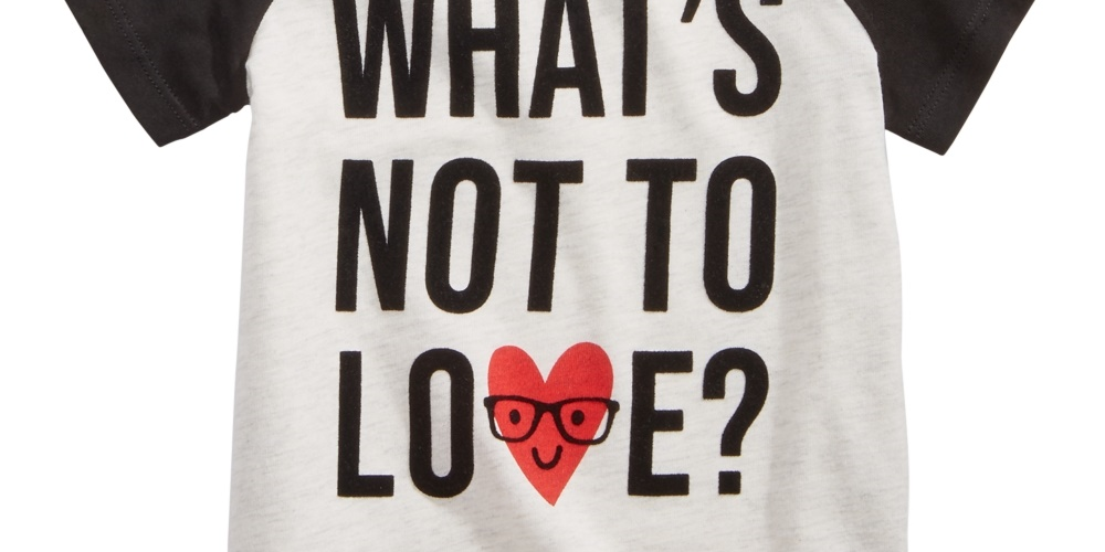 Camiseta infantil estampada com amor First Impressions para meninos, tamanho 12
