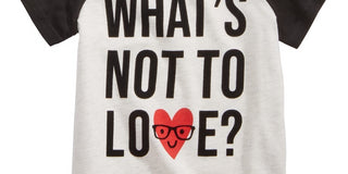 Camiseta infantil estampada com amor First Impressions para meninos, tamanho 12