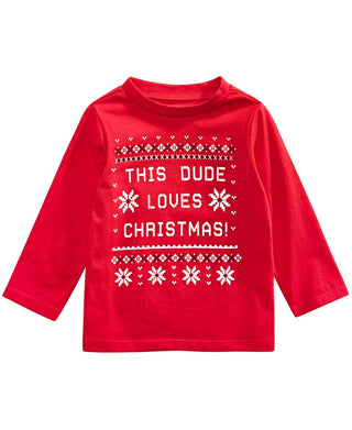 Camiseta infantil de algodão para meninos First Impressions, tamanho 6, vermelha