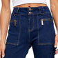 Calça Jeans Flare Layla Cintura Alta Feminina Free People Azul Tamanho 25