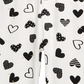 Legging infantil First Impressions para meninas, cor de coração, branca, tamanho 18