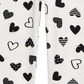 Legging infantil First Impressions para meninas, cor de coração, branca, tamanho 18