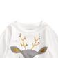 Camiseta com apliques de rena para bebê First Impressions, branca, tamanho 18 meses