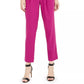 Calça feminina plissada de cintura alta Bar III, rosa, tamanho 4