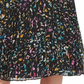 Saia de malha multicolorida feminina DKNY, preta, tamanho grande