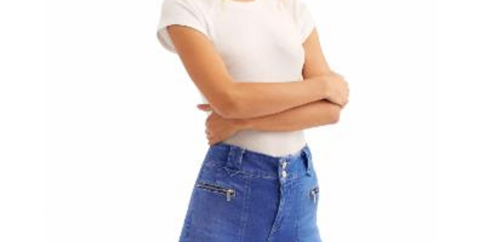 Calça jeans feminina Layla Flare, azul elétrico, tamanho 25, da Free People