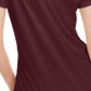 Camiseta feminina lisa com amarração nas costas Maison Jules, vinho, tamanho XX-G