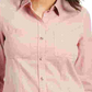 Camisa feminina de veludo cotelê liso Charter Club rosa tamanho XX-G