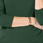 Karen Scott Suéter Feminino Petite Luxsoft Gola Alta Verde Tamanho PS