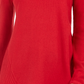 Suéter túnica feminino estilo &amp; co, alto e baixo, vermelho, tamanho grande