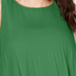 Blusa plissada feminina Alfani, verde, tamanho M
