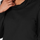 Karen Scott Top feminino com decote canoa pequeno, tamanho preto, tamanho PS