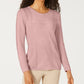 Karen Scott Suéter Feminino Patchwork com Ponto Rosa Tamanho XS