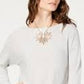 Suéter feminino INC International Concept, cinza, tamanho médio