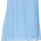 Saia longa feminina de gaze amassada JM Collection, azul, tamanho médio