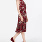 Vestido feminino Charter Club Petite sem mangas com estampa mista, tamanho vinho, Petite X-Large