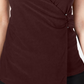 Blusa assimétrica feminina Alfani marrom tamanho X-G