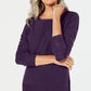 Karen Scott Suéter Feminino Otomano com Ponto Roxo Tamanho Pequeno Médio
