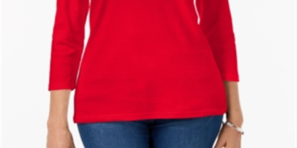 Karen Scott Blusa Feminina Gola Redonda Tamanho XS