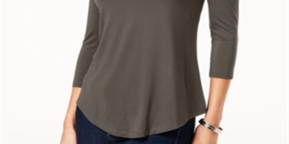 JM Collection Blusa feminina com ombros descobertos, azul, tamanho pequeno