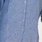 Camisa de linho feminina Charter Club azul tamanho X-G