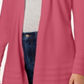 Cardigan feminino Charter Club com frente aberta, rosa, tamanho extragrande
