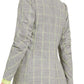 Blazer feminino Bar III com abotoamento duplo e gola entalhada, cinza, tamanho extragrande